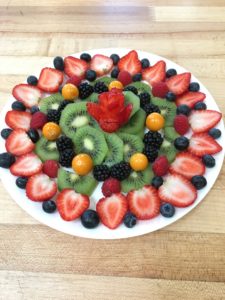 FRUIT TART DESIGN ON A PLATE