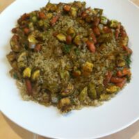 QUINOA WITH ROASTED ZUCCHINI AND CARROTS