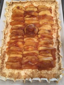 apple tart raw dough