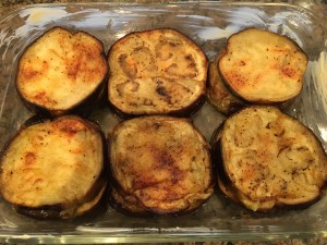 roasted rounds eggplant