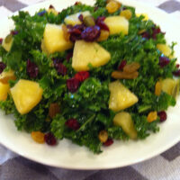 Tropical Kale Salad With Pinapple