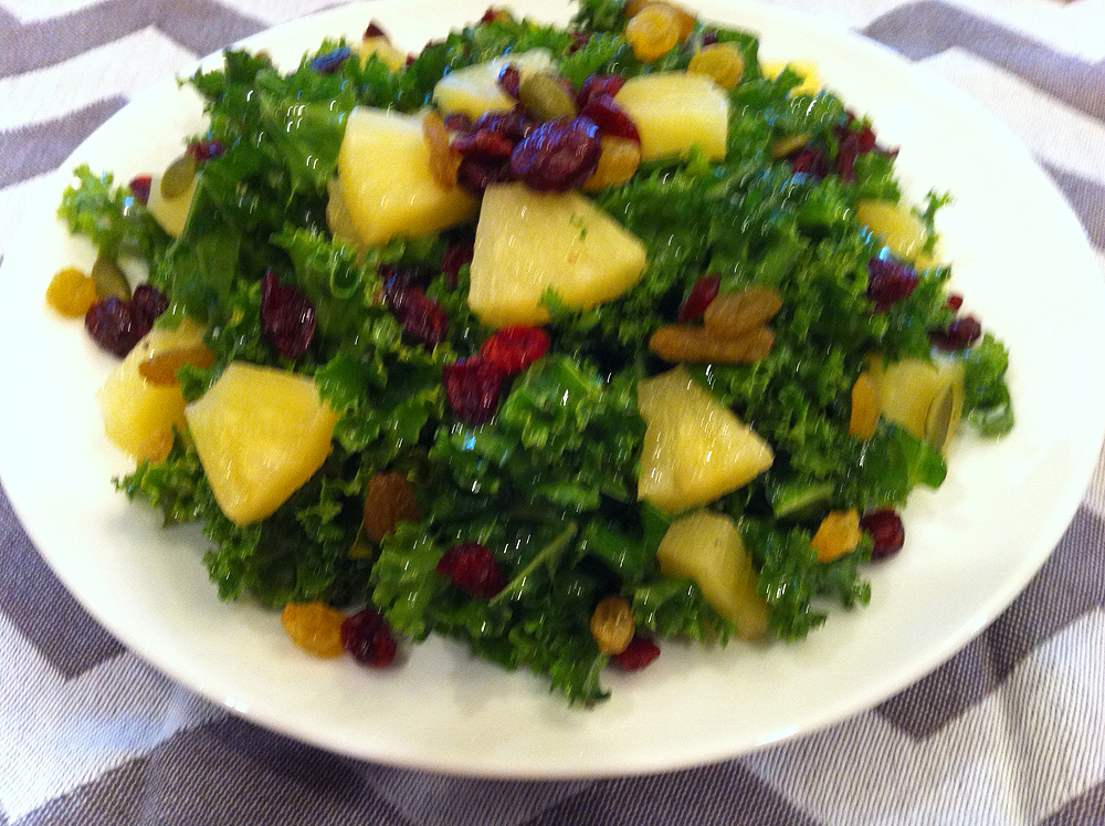 Tropical Kale Salad With Pinapple