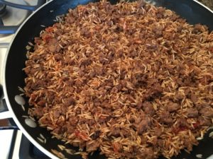 malfuf ground beef and rice