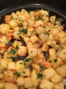 potatoes with cilantro