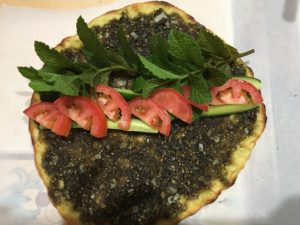 zaatar with tomato