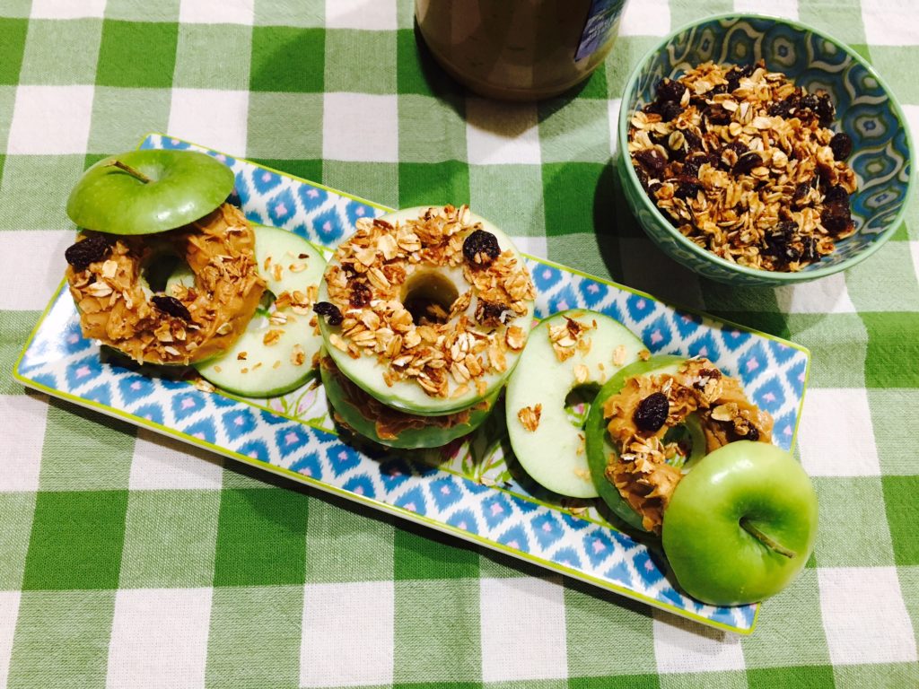Anita’s Healthy Apple Peanut Butter with Granola Sandwiches Healthy