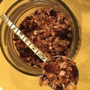 OAT GRANOLA WITH SPOON