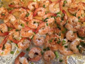 shrimps roastes for MUSHROOMS FILLING