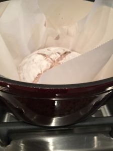 BREAD INTO DUTCH OVEN