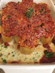 LASAGNA ROLLS FROM TOP